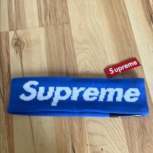 Supreme  Blue Logo Headband